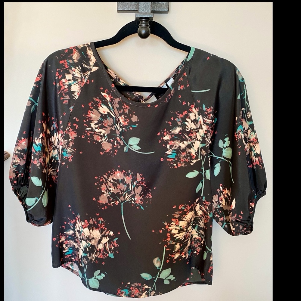 LC Lauren Conrad floral blouse